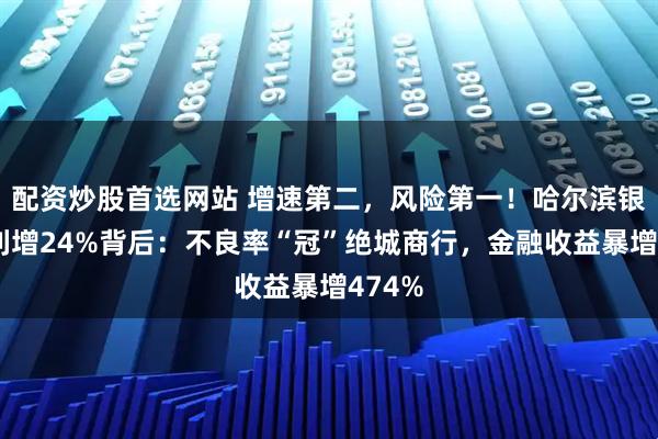 配资炒股首选网站 增速第二，风险第一！哈尔滨银行净利增24%背后：不良率“冠”绝城商行，金融收益暴增474%
