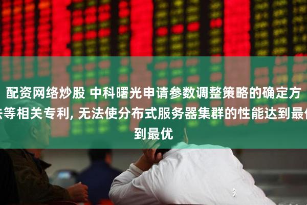 配资网络炒股 中科曙光申请参数调整策略的确定方法等相关专利, 无法使分布式服务器集群的性能达到最优