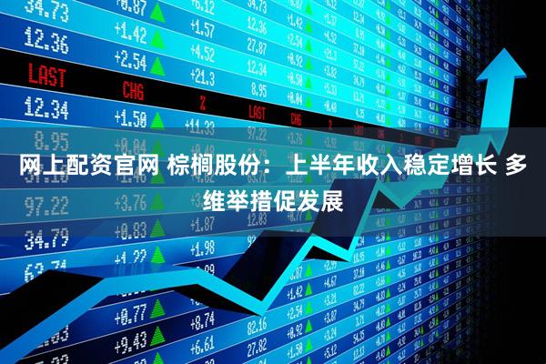 网上配资官网 棕榈股份：上半年收入稳定增长 多维举措促发展