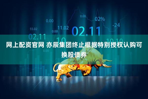 网上配资官网 亦辰集团终止根据特别授权认购可换股债券